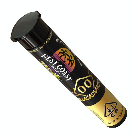 Photograph of product: D. West Coast Treez .7g Diamond Infused Pre Roll - 00 Buckshot (H) - 