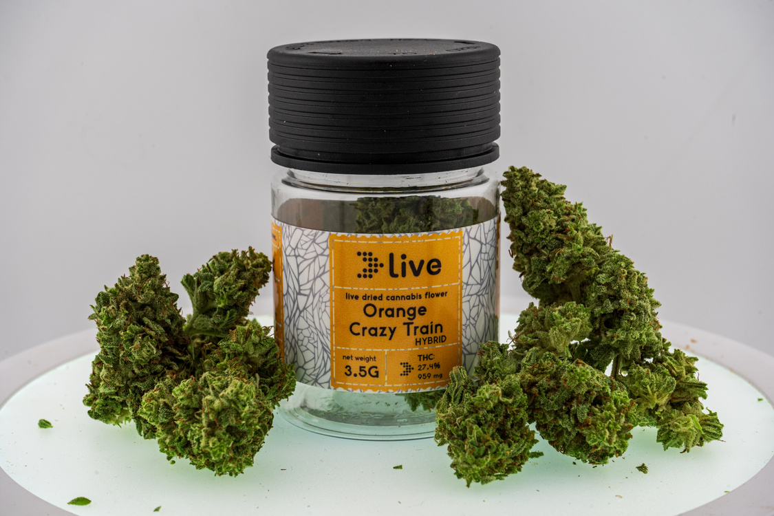 Photograph of product: Flower Jar - Orange Crazy Train - 14g