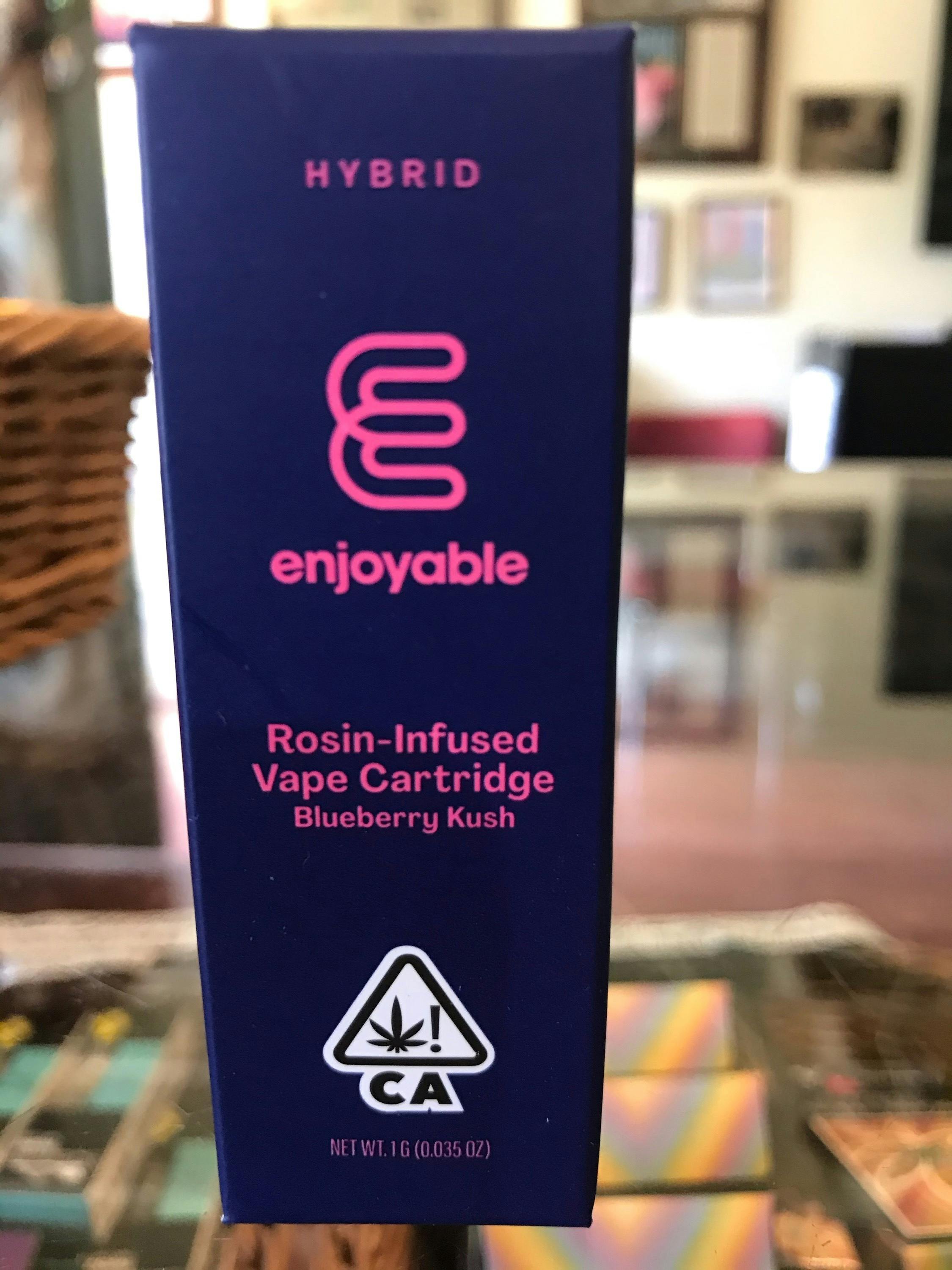 Photograph of product: Enjoyable Blueberry Kush Rosin Cart