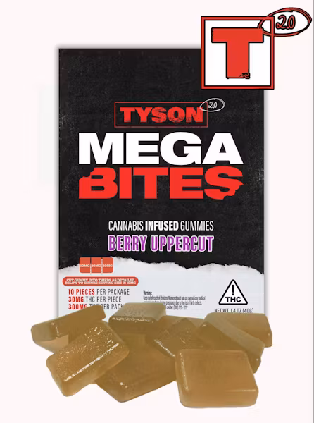 Photograph of product: Mike Bites | 300mg | Berry Uppercut