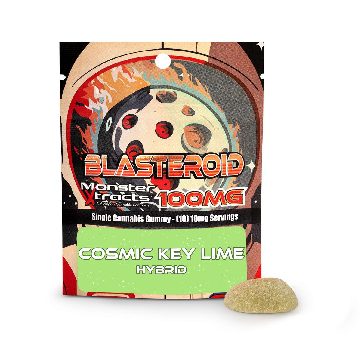 Photograph of product: Monster X Blasteroid | Cosmic Key Lime | 100mg Gummie