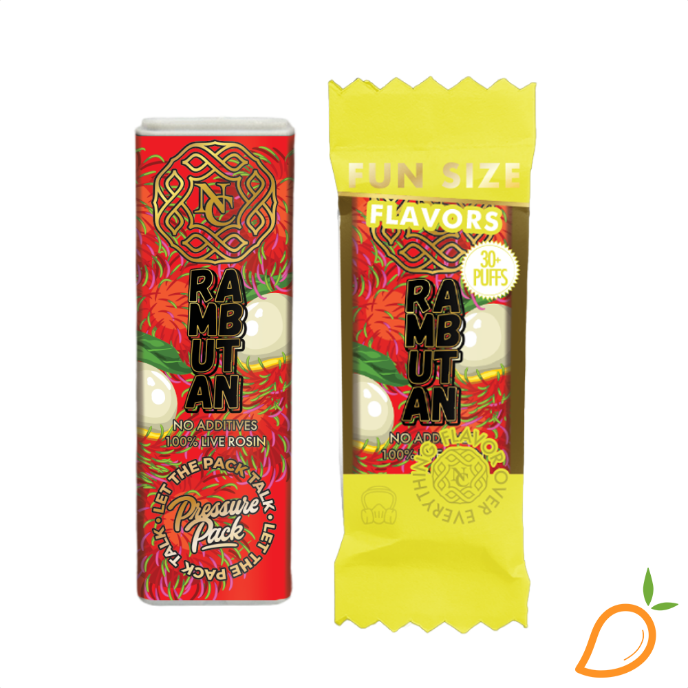 Photograph of product: .15g Rambutan Rosin Disposable North Coast