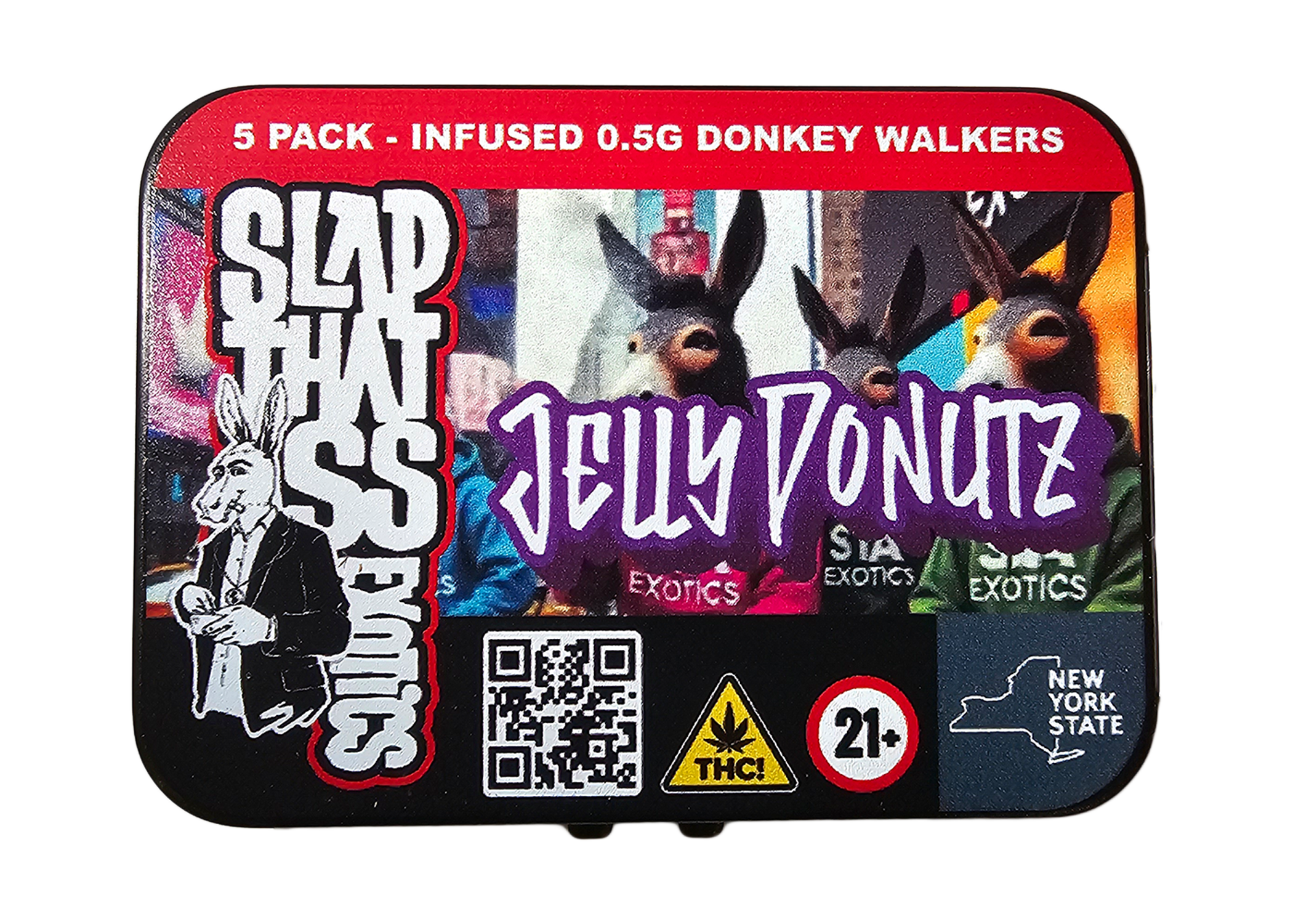 Photograph of product: STA Jelly Donutz 5pk 2.5g Infused Pre-Rolls