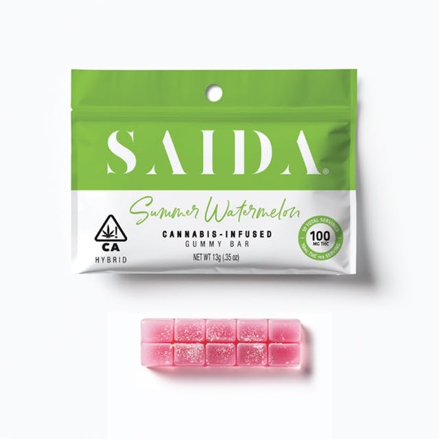 Photograph of product: Summer Watermelon Gummy Bar - 100