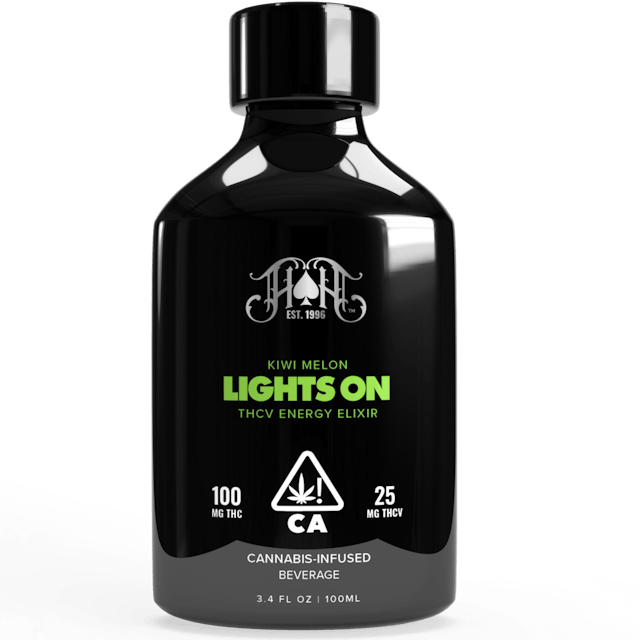 Photograph of product: Lights On Kiwi Melon 100mg Elixir