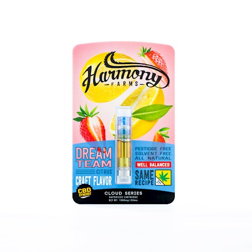Photograph of product: Dream Team 1:1 CBD Cloud Series Cartridge | 1g