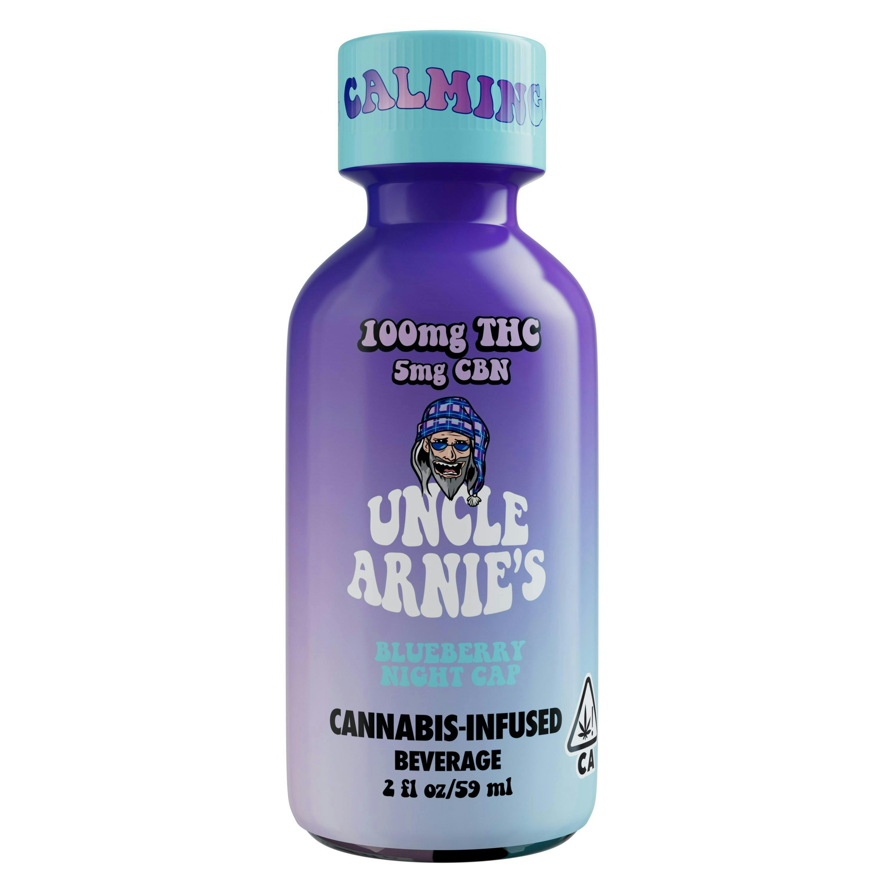 Photograph of product: Uncle Arnies - Blueberry Night Cap CBN Shot - 100mg