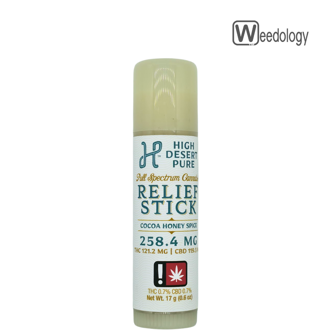 Photograph of product: High Desert Pure 0.6oz COCOA HONEY SPICE Relief Stick