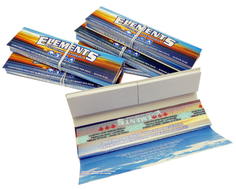 Photograph of product: Connoisseur Pack | Ultra Thin King Size Rolling Papers + Tips