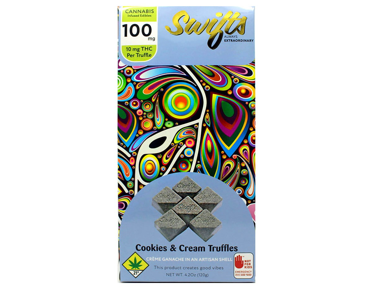 Photograph of product: GL Cookies and Cream Truffles Hybrid 10pk 100mg 25299