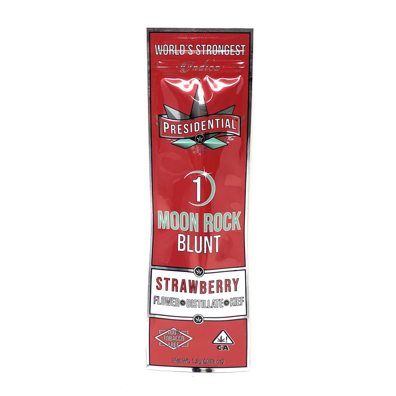 Photograph of product: PRESIDENTIAL: STRAWBERRY MOON ROCK BLUNT 1.5G