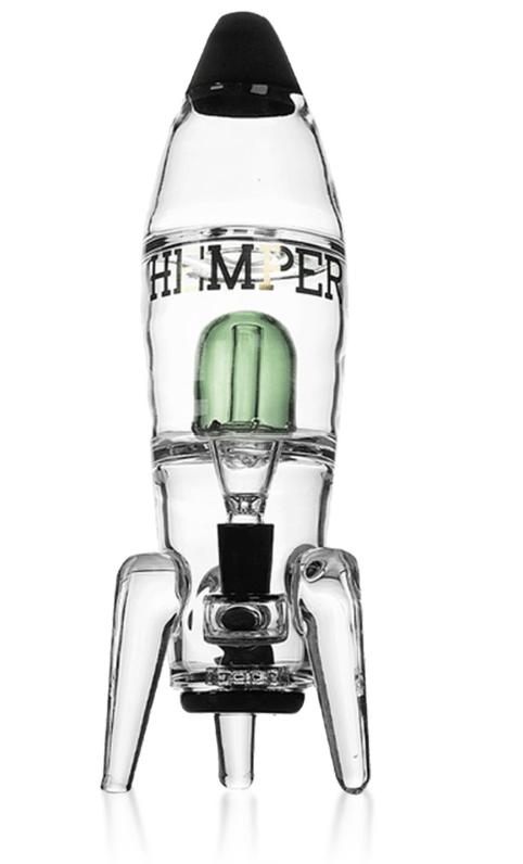 Photograph of product: Accessories | Hemper | Rocket Ship Bong XL - Black | 11"
