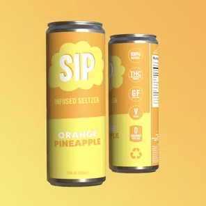Photograph of product: Orange Pineapple Seltzer 5mg