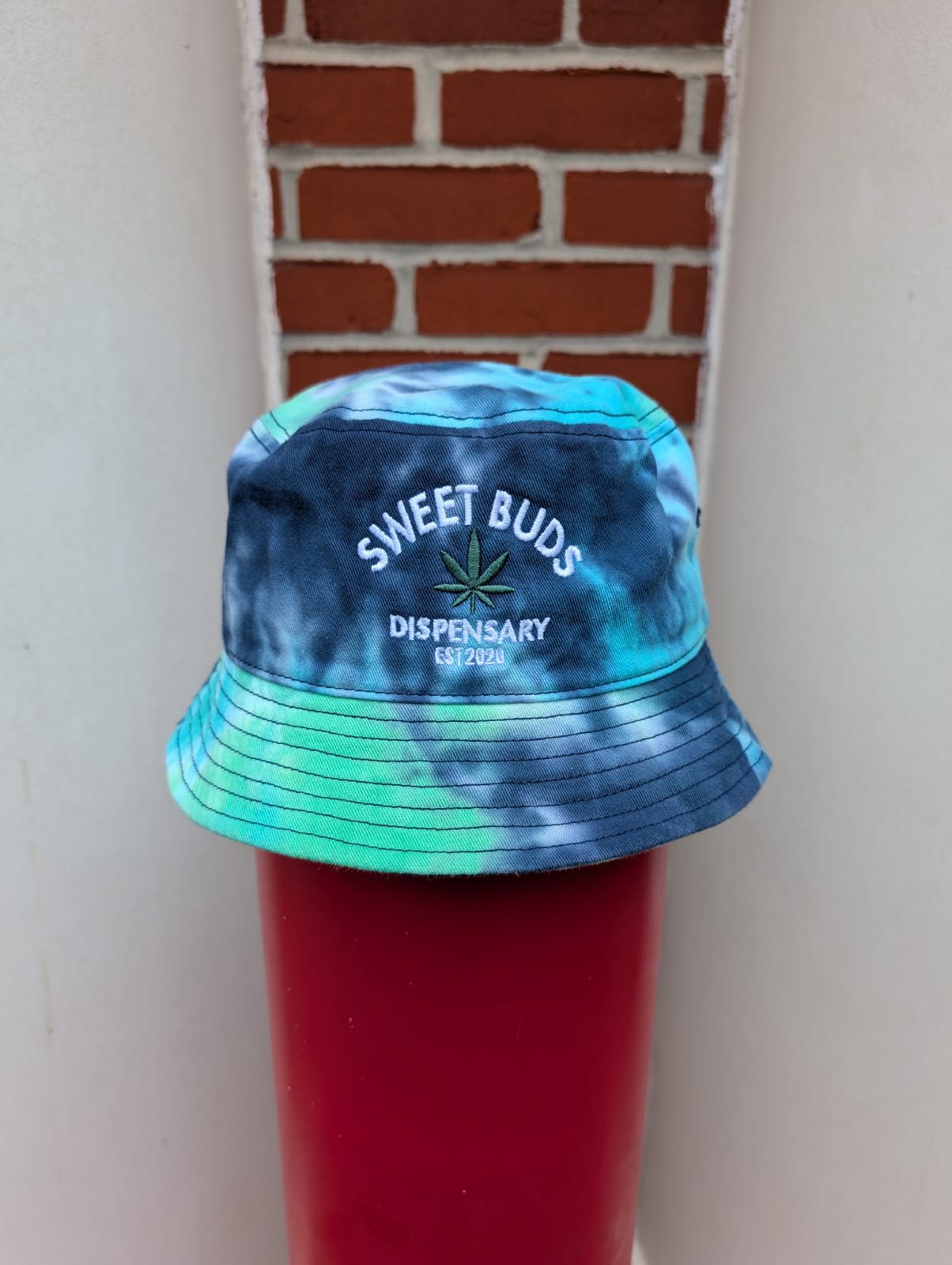 Photograph of product: Sweet Buds Bucket Hat - Blue Tie Dye