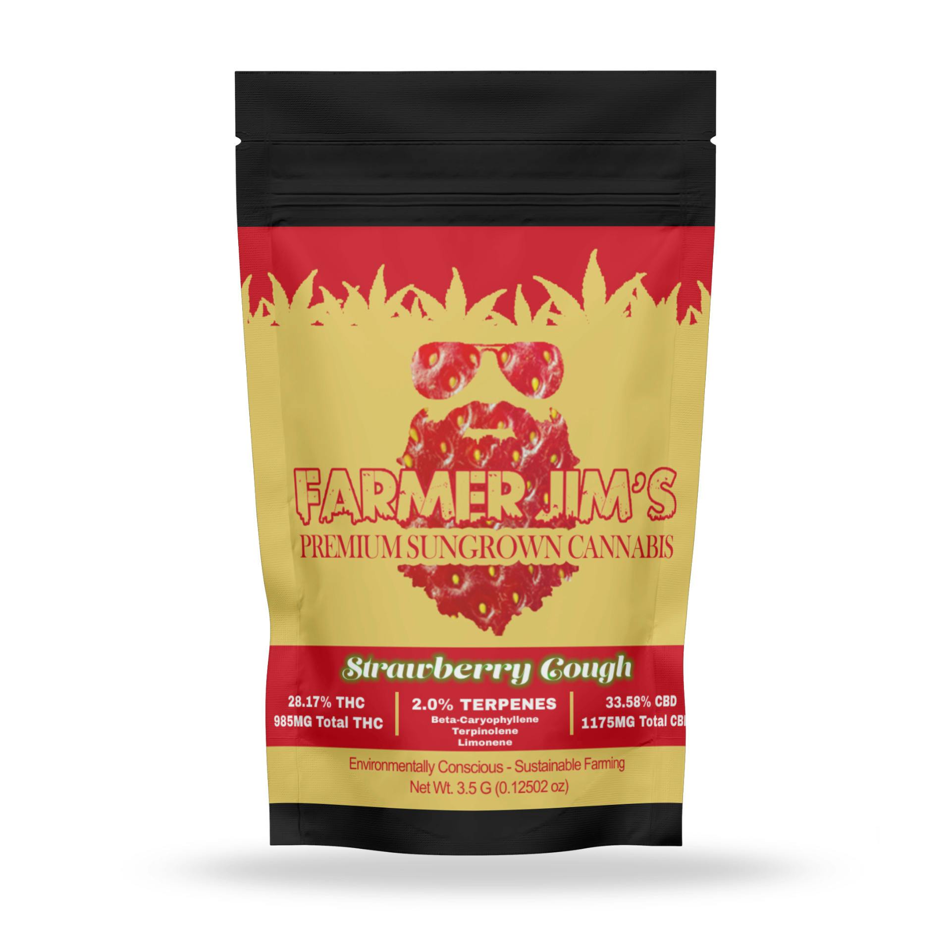 Photograph of product: Farmer Jim - Strawberry Cough - 3.5g