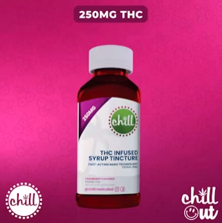 Photograph of product: Fast Acting CHILL Syrup Cranberry 250mg