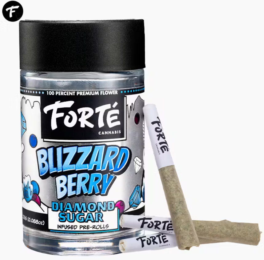 Photograph of Product: Forte - Diamond Pre-roll 0.5g - 5pk - Grape Garnet