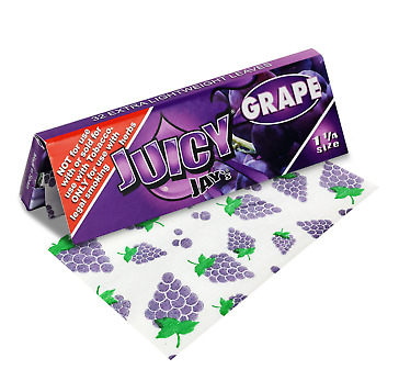 Photograph of product: JUICY JAY'S - GRAPE FLAVORED ROLLING PAPERS 1 1/4