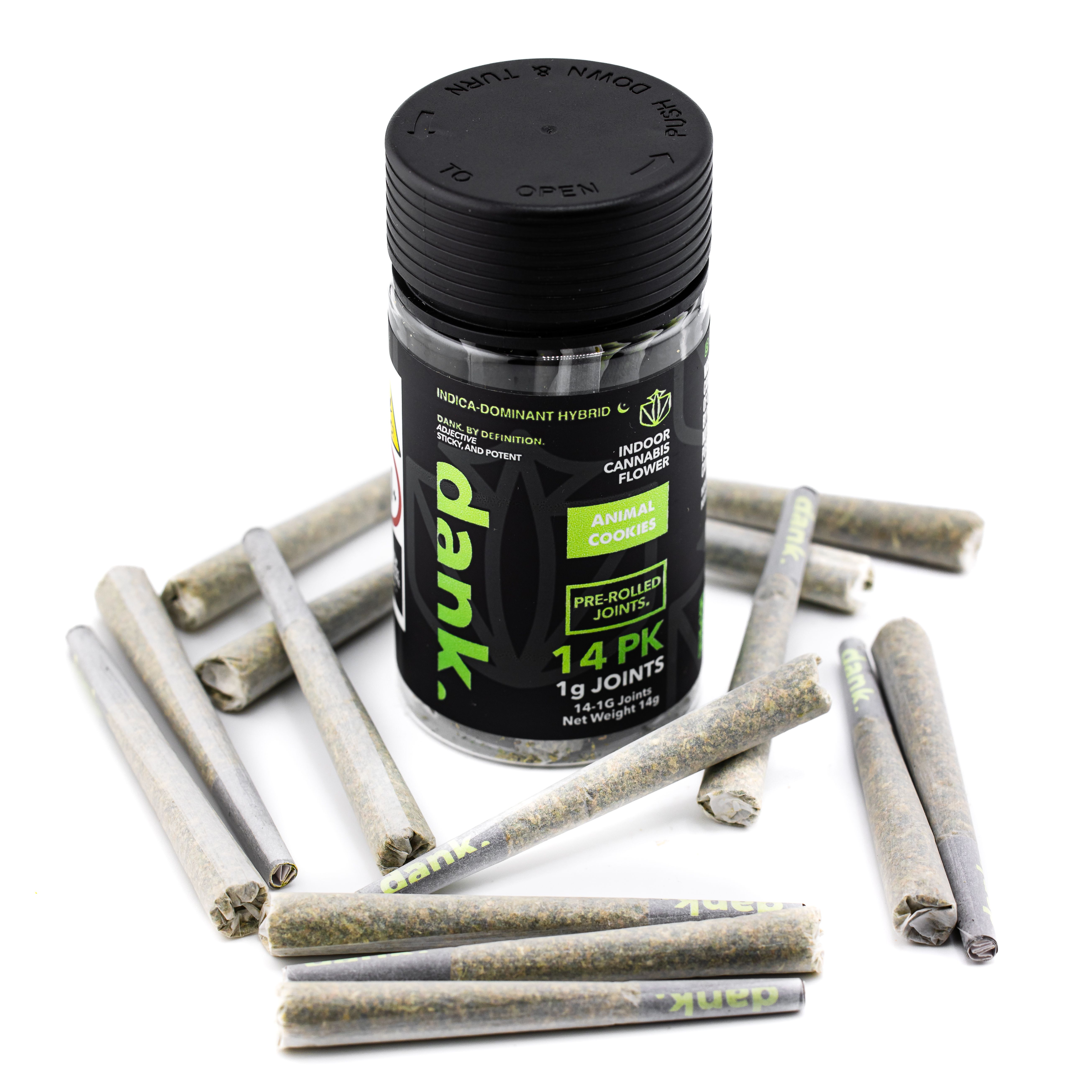 Photograph of product: Dank  |  Animal Cookies  |  14PK 1G Pre Rolls