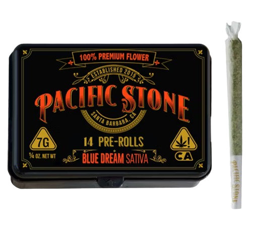 Photograph of product: Pacific Stone - Blue Dream - 7g Pre-Roll Pack 14ct PR