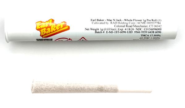Photograph of product: Mac N Jack (S) 1g Pre Roll
