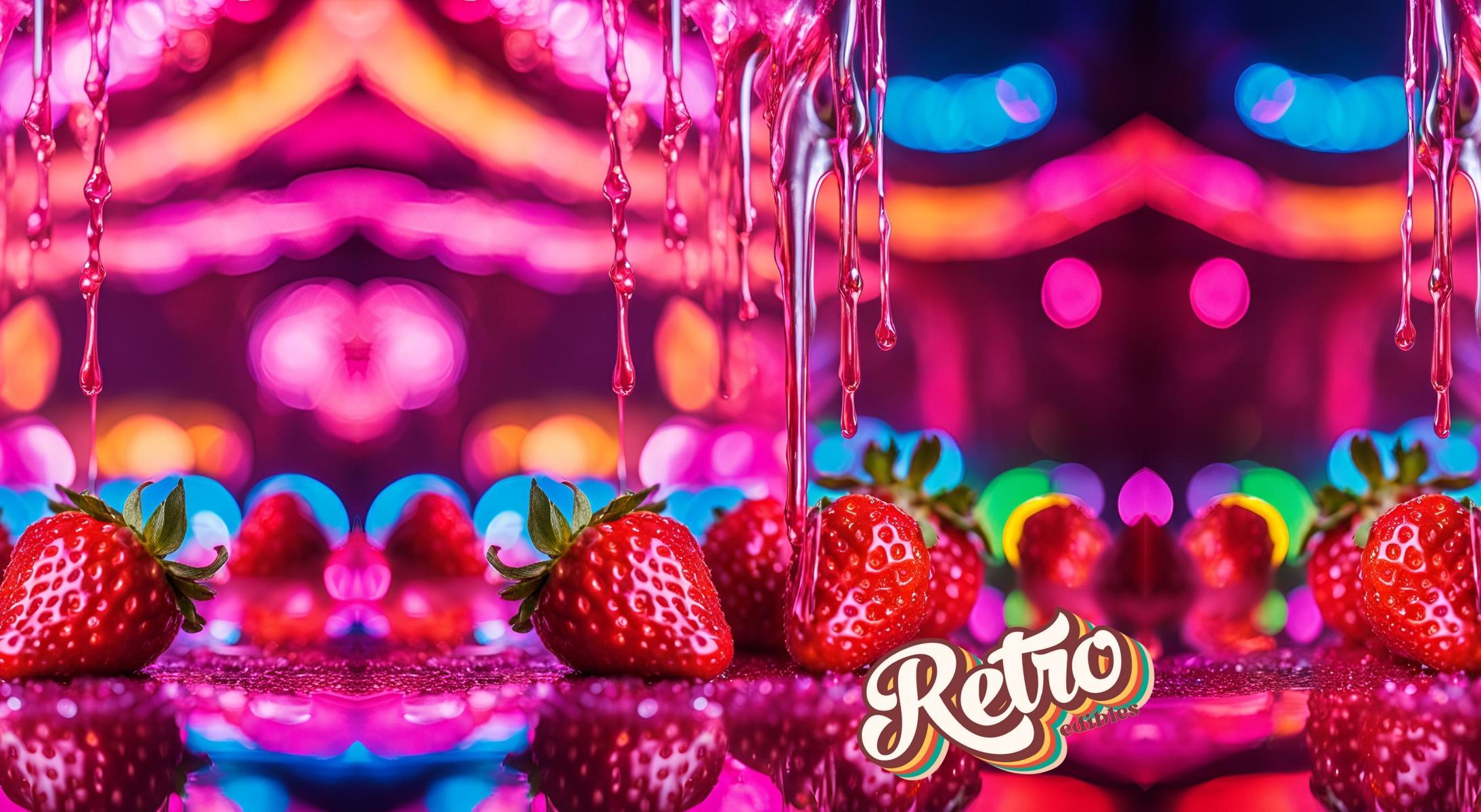 Photograph of product: Retro Vibes - Strawberry - Fast Acting Syrup - 100 mg