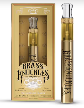 Photograph of product: Brass Knuckles | Live Rosin Disposable Vape - 0.5g - Papaya (Oui'd)