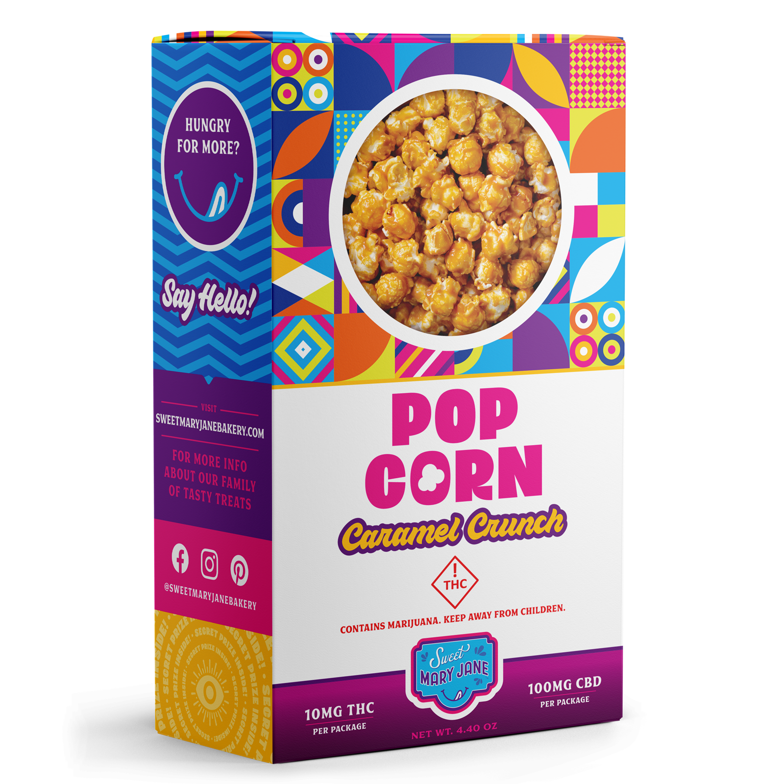 Photograph of Product: Caramel Crunch (H) - (10:1 CBD:THC) - Popcorn - Sweet Mary Jane