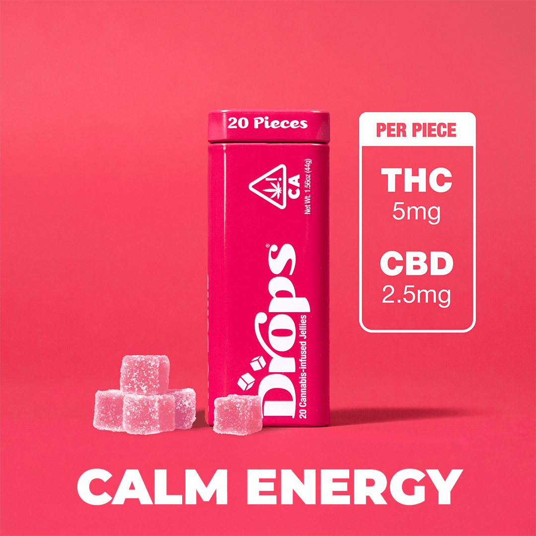 Photograph of product: Drops | LRO Gummies 100mg (20pc) | Raspberry (1:2)