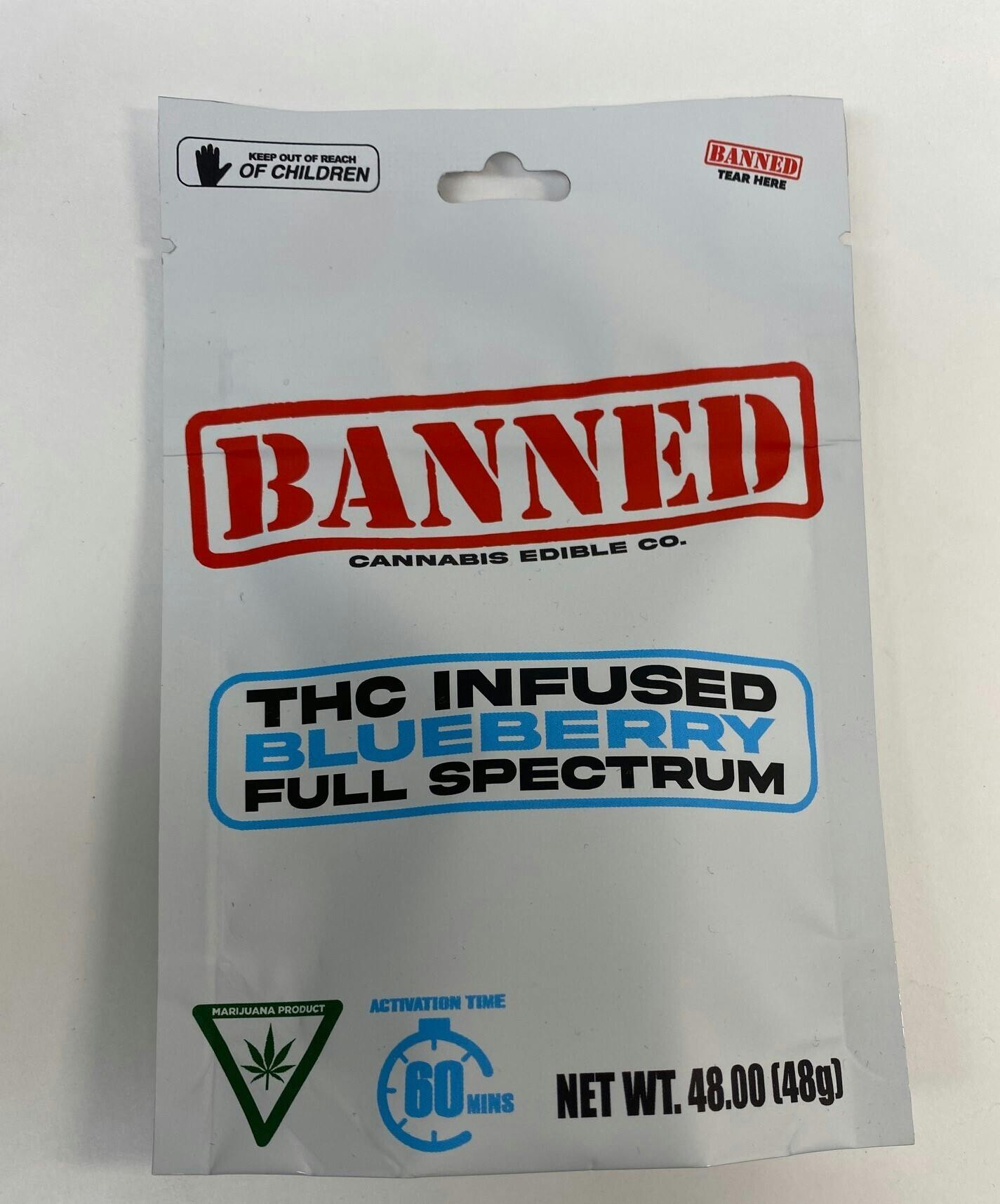 Photograph of product: Banned | Blueberry | 200 mg