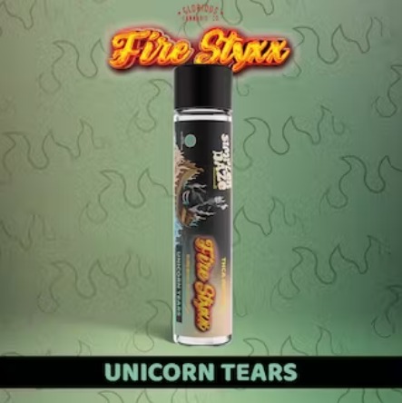Photograph of product: Unicorn Tears Infused Fire Styxx Pre-roll