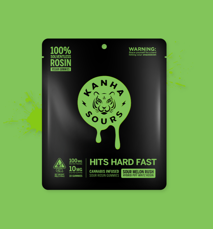 Photograph of product: SOUR MELON RUSH [H] ROSIN INFUSED - 100 MG