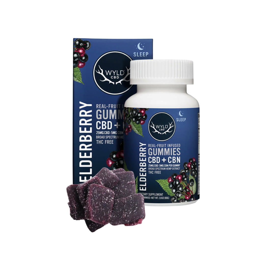 Photograph of product: Wyld - Peach 2:1 CBD + Hybrid Enhanced Gummies 100:50mg
