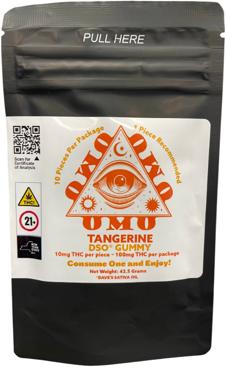 Photograph of product: DSO Tangerine - Gummie 10 Pack (100mg)
