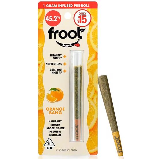 Photograph of product: Orange Tangie Infused Pre-roll - 