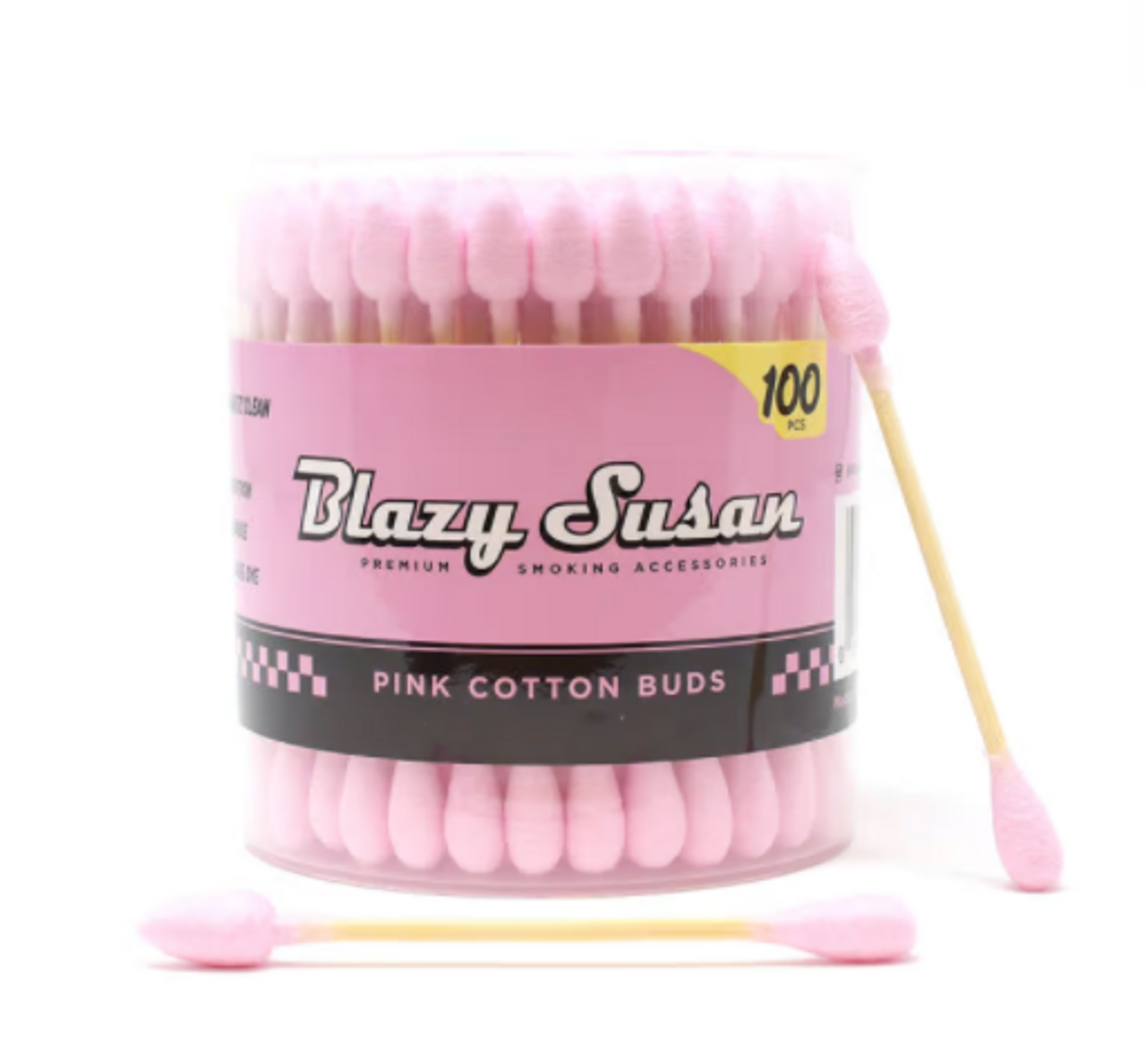 Photograph of product: BLAZY SUSAN PINK COTTON BUDS 100CT