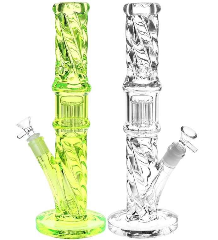 Photograph of product: $80 Translucent Twisty Jellyfish Perc Water Pipe