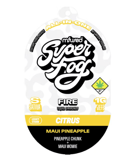 Photograph of product: Maui Pineapple FIRE Liquid Diamond Disposable | 1g