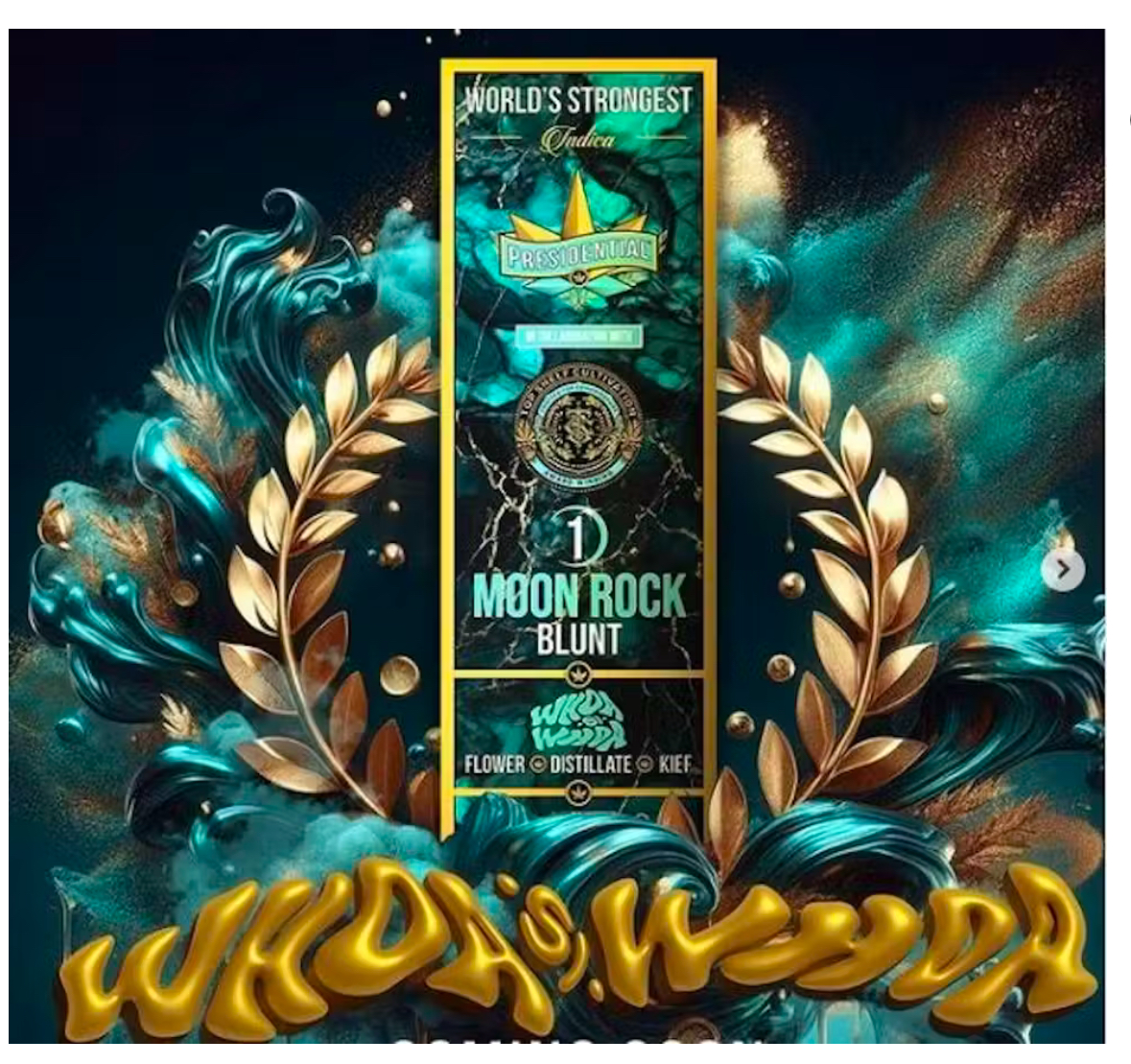 Photograph of product: WHOA SI WHOA MOONROCK BLUNT | 1.5G