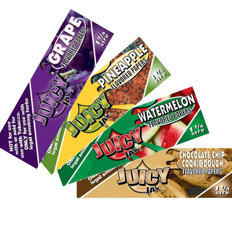 Photograph of product: Juicy Jay's Flavored Papers 1 1/4 (Variety)