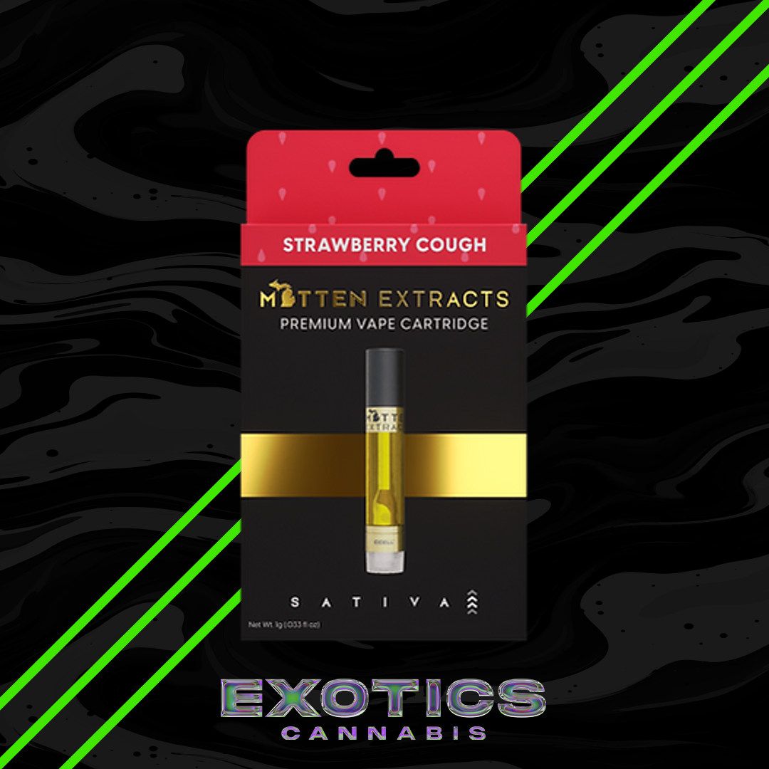 Photograph of product: Mitten Extracts - Strawberry Cough Cartridge