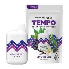 Photograph of product: TEMPO- GRANDADDY PURP LIVE RESIN