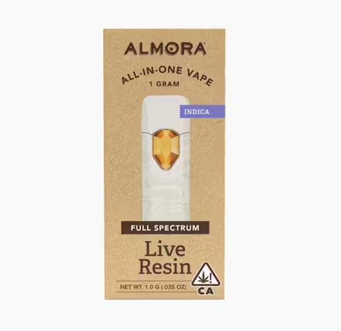 Photograph of product: Almora Farm Legend OG Oui'd Live Resin Full Spectrum AIO 1g