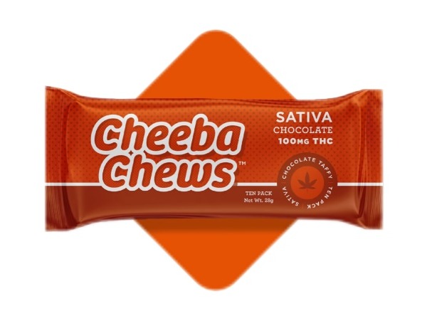 Photograph of product: Chocolate Taffy | 100mg | Cheeba Chews