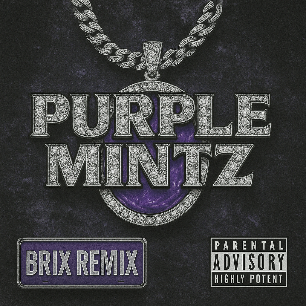 Photograph of product: Brix Oui'd Purple Mintz Pre Roll 26.89% (I) 1g - 00285