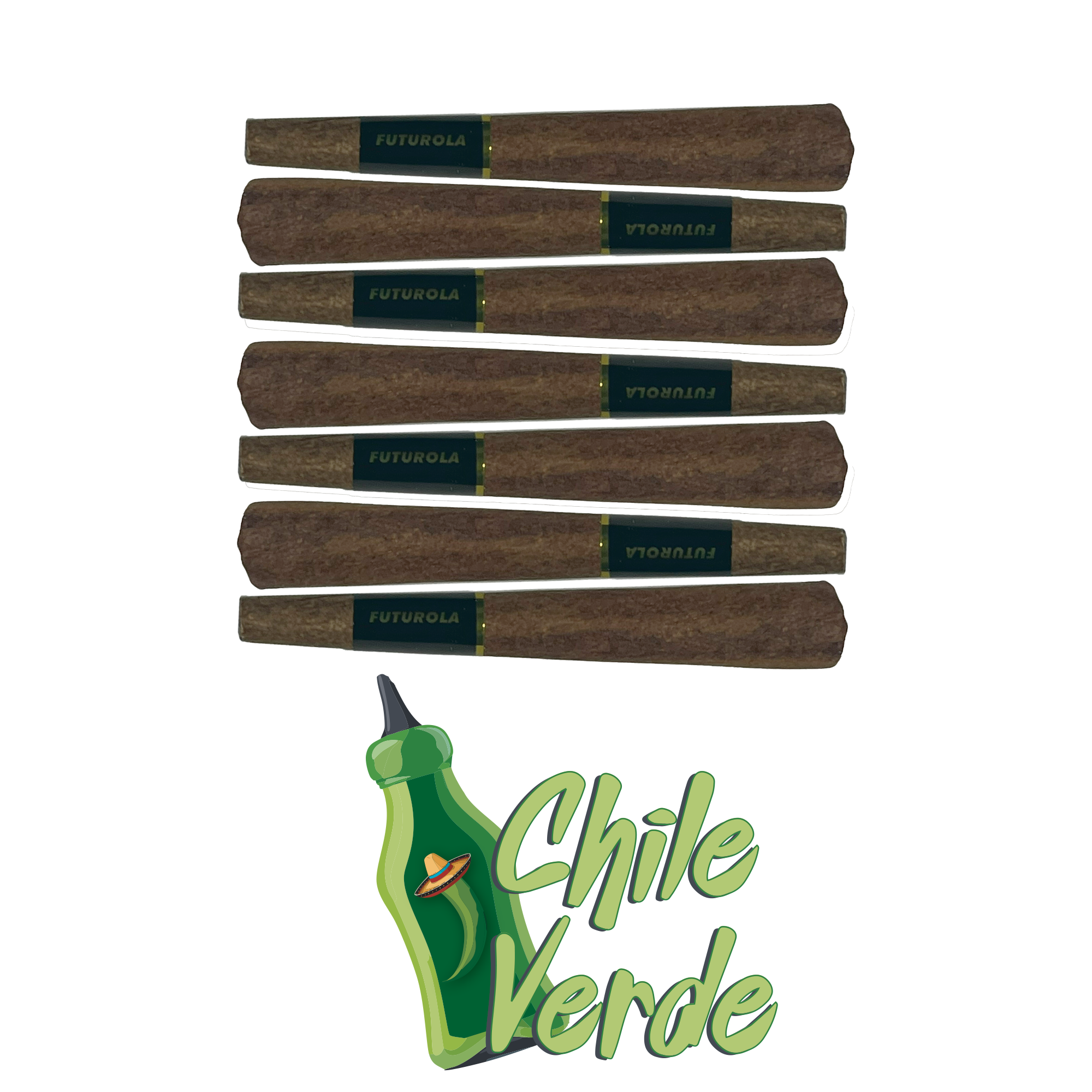 Photograph of product: 7PK Blunt Chile Verde