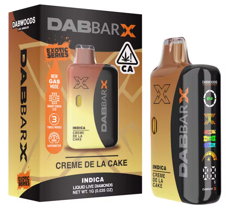 Photograph of product: CREME DE LA CAKE 1G DABBAR X ALL IN ONE