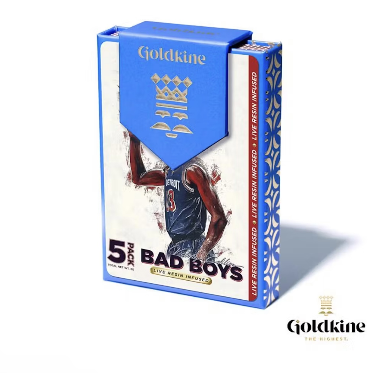 Photograph of product: Goldkine: Bad Boys 5 Pack Infused Pre-Roll (0.6gx5)