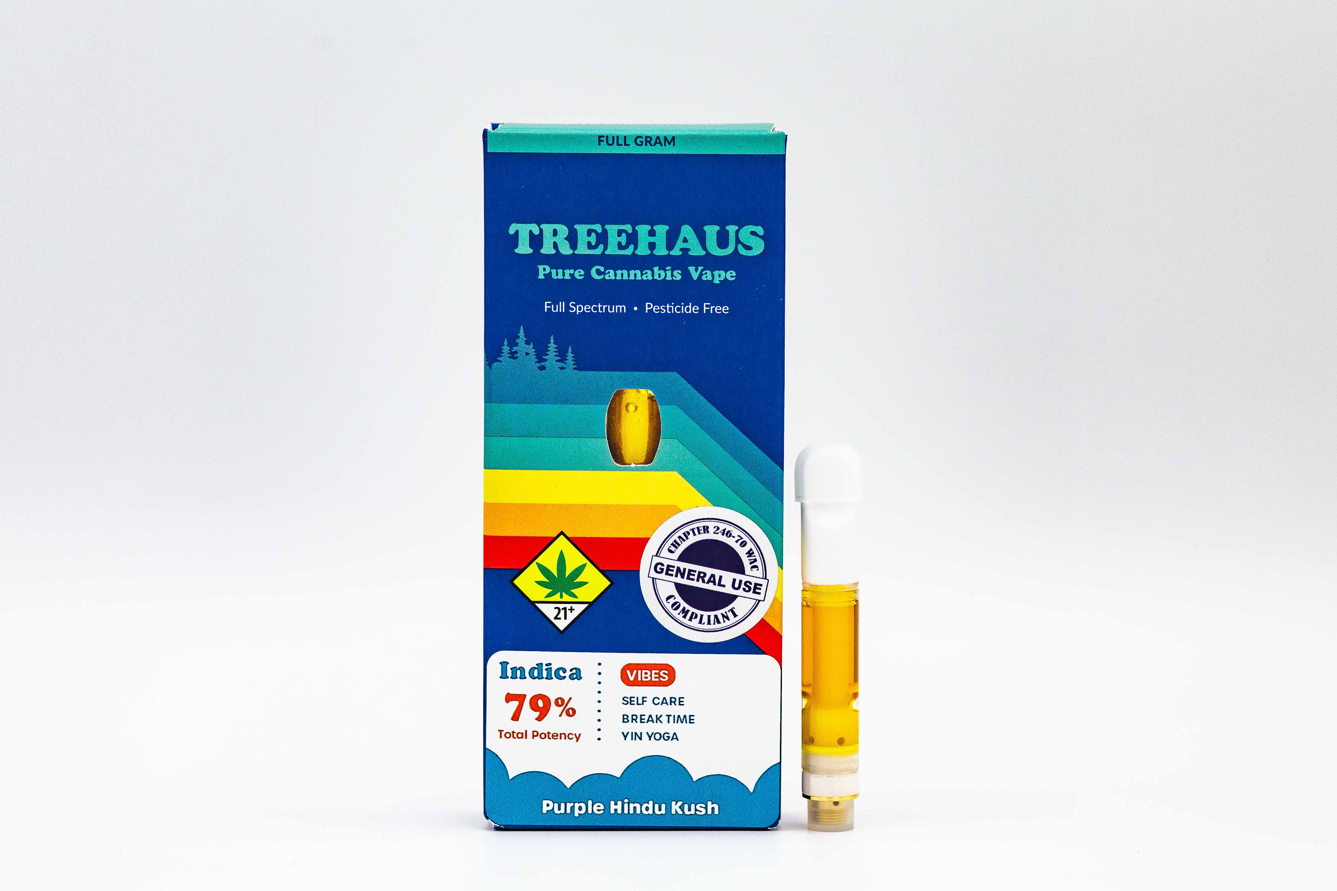 Photograph of product: Purple Hindu Kush Cartridge | 1g (DOH)