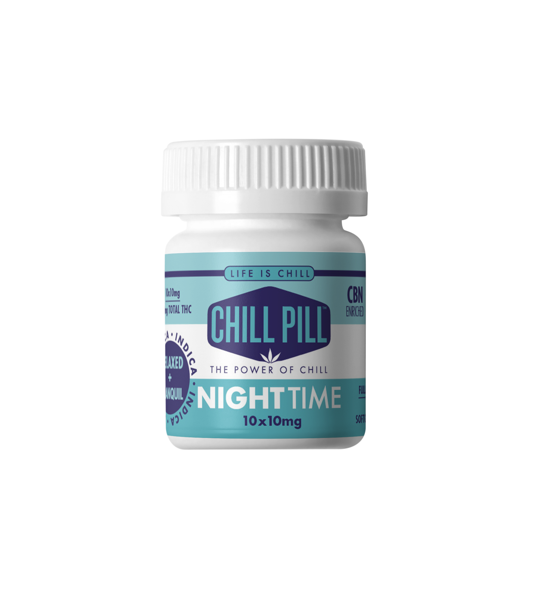 Photograph of Product: Life is Chill - Chill Pill 10pk - NightTime  (I) (100mg)